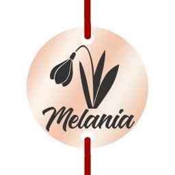 Martisor Bratara Inox Banut Rose Gold Nume Melania