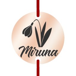 Martisor Bratara Inox Banut Rose Gold Nume Miruna
