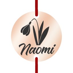 Martisor Bratara Inox Banut Rose Gold Nume Naomi