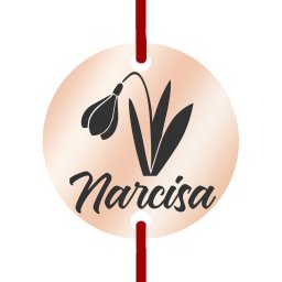 Martisor Bratara Inox Banut Rose Gold Nume Narcisa