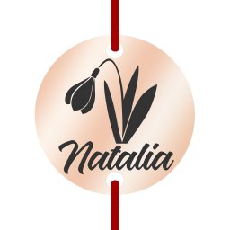 Martisor Bratara Inox Banut Rose Gold Nume Natalia