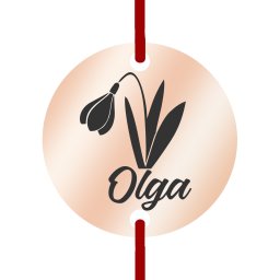 Martisor Bratara Inox Banut Rose Gold Nume Olga