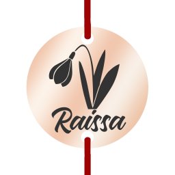 Martisor Bratara Inox Banut Rose Gold Nume Raissa