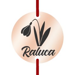 Martisor Bratara Inox Banut Rose Gold Nume Raluca