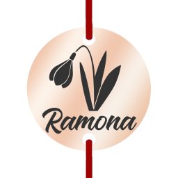 Martisor Bratara Inox Banut Rose Gold Nume Ramona