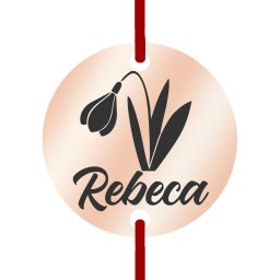 Martisor Bratara Inox Banut Rose Gold Nume Rebeca