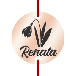 Martisor Bratara Inox Banut Rose Gold Nume Renata