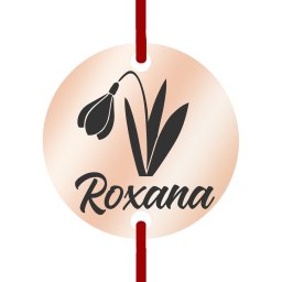 Martisor Bratara Inox Banut Rose Gold Nume Roxana