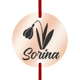 Martisor Bratara Inox Banut Rose Gold Nume Sorina