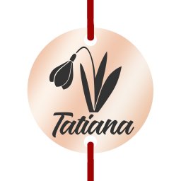 Martisor Bratara Inox Banut Rose Gold Nume Tatiana