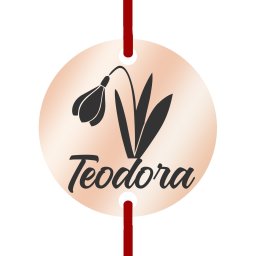 Martisor Bratara Inox Banut Rose Gold Nume Teodora
