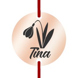 Martisor Bratara Inox Banut Rose Gold Nume Tina