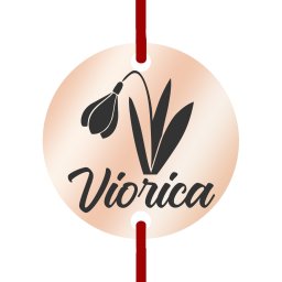 Martisor Bratara Inox Banut Rose Gold Nume Viorica