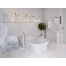 Baterie cada floor-standing Hansgrohe gama PuraVida, crom