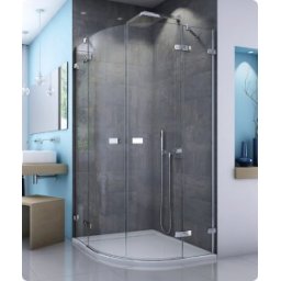 Cabina dus semirotunda 90cm SanSwiss gama Escura