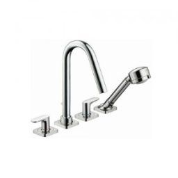 Baterie cada si dus cu 4 gauri,montaj langa cada, Hansgrohe seria Axor Citterio M