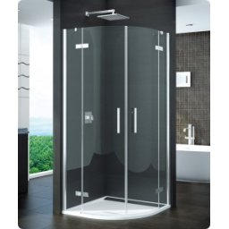 Cabina dus semirotunda 100cm raza 55cm SanSwiss gama Pur