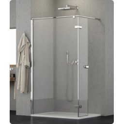 Paravan fix dintr-o bucata +1 perete lateral mobil dreapta SanSwiss gama Melia