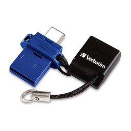 Stick USB Verbatim Dual Drive, USB 3.0, USB Type-C, 32GB (Albastru)