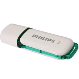 Memorie USB Philips 8 GB Snow Edition, FM08FD70B, USB 2.0, verde