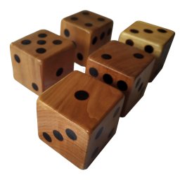 Joc Yams cu zaruri din lemn - 5 cm