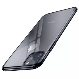 Husa de protectie pentru Iphone 11 Pro, din silicon, Gonga® Negru