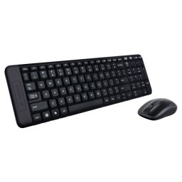 Kit wireless tastatura si mouse MK220 Negru, Logitech 920-003168