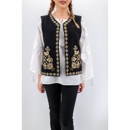 Vesta brodata cu model traditional Alina 7