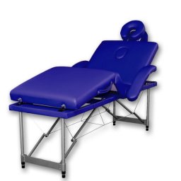 Masă de Masaj Pliabilă Premium cu 4 Secțiuni din Aluminiu – Portabilă, Spătar Reglabil, Prospero70 cm