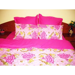 Lenjerie de pat Bambi Duo, King Size, calitate I, cod Bambi_MU_Rose