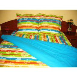 Lenjerie de pat 2 persoane Multicolor Duo Azur CV