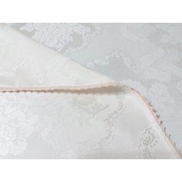 Fata de masa din damasc satinat 350x160 Ivory