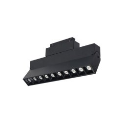 Lampa Magnetica Lineara LED 20W, Neagra, IP20, 48V, Lumina Calda 3000K pentru Sina Lata (M35)