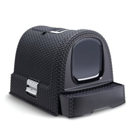 CURVER Litiera acoperita pentru pisici 51 x 38.5 x 39.5 cm, negru