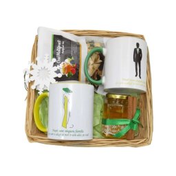 Set tavita cadou pentru Nasi, „Craciunul in familie”, produse naturale, 6 piese - ILIF11231
