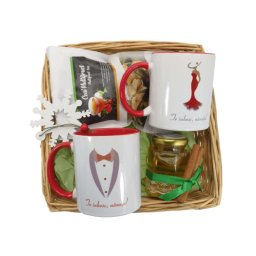 Set tavita cadou de Craciun, „Zambete pentru Nanuti”, produse naturale, 6 piese - ALIF11230