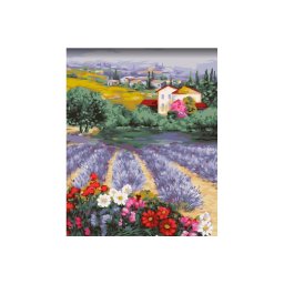 Set pictura pe numere, cu sasiu, Provence, 40x50 cm
