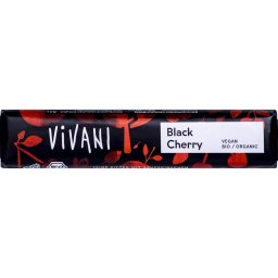 Baton de ciocolata amaruie cu visine VEGAN bio 35g