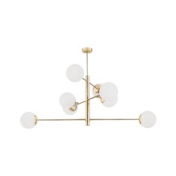 Lustră pe tijă CAMERON 8xE27/15W/230V alamă Argon 5043