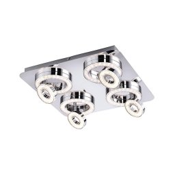 Spot LED TIM 4xLED/2,8W/230V + 4xLED/3,1W Leuchten Direkt 14522-17