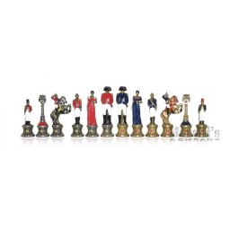 Piese sah din metal pictate manual Napoleon