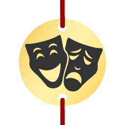 Martisor Bratara Inox Banut Auriu Teatru