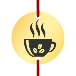 Martisor Bratara Inox Banut Auriu Cafea