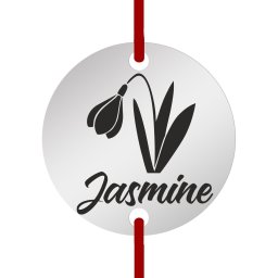 Martisor Bratara Inox Banut Nume Jasmine