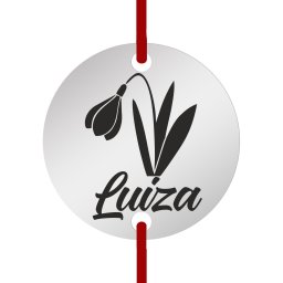 Martisor Bratara Inox Banut Nume Luiza