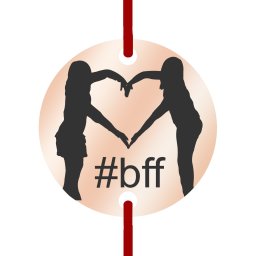 Martisor Bratara Inox Banut Rose Gold BFF Cea mai buna prietena