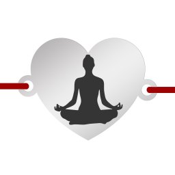 Martisor Bratara Inox Inima Argintie Yoga