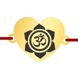 Martisor Bratara Inox Inima Aurie Chakra Coroanei