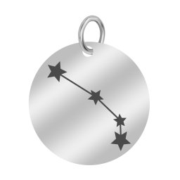 Martisor Pandantiv Inox Banut Argintiu Constelatie Berbec