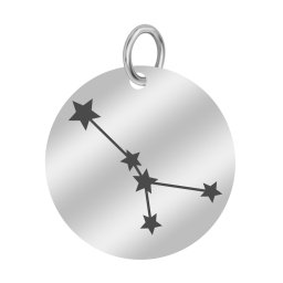 Martisor Pandantiv Inox Banut Argintiu Constelatie Rac